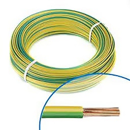 [32974] FIL RIGIDE HO7-VR 6MM2 VERT-JAUNE RLX 100M