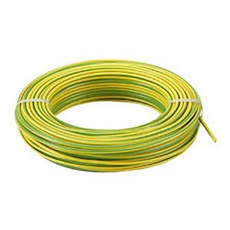[32989] FIL RIGIDE HO7-VR 16MM2 VERT JAUNE ML