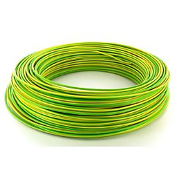 [33014] FIL SOUPLE HO7-VK 6MM2 VERT JAUNE ML T100