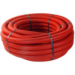 [34803] CONDUIT CINTRABLE TPC ANNELE Ø110 N450C IP4X ROUGE ROULEAU DE 25M