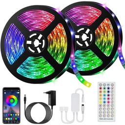 [33068] STRIP LED BLUETOOTH RGB 28W 2 METRES AVEC ALIMENTATION