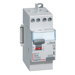 [33131] INTERRUPTEUR DIFFERENTIEL MODULAIRE 2P 40A 30MA A 2MOD VIS/VIS REF 8687 LEGRAND
