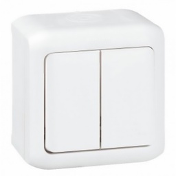 [33202] APPAREILLAGE INTER DVV APPARENT ETANCHE IP44 BLANC FORIX 782361 LEGRAND
