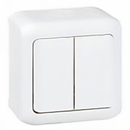 [33203] APPAREILLAGE INTER DA APPARENT ETANCHE IP44 BLANC FORIX 782362 LEGRAND
