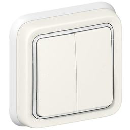 [33222] APPAREILLAGE INTER DVV ENCASTRE ETANCHE IP55 IK07 GRIS PLEXO 69855 LEGRAND