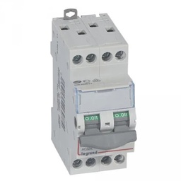 [33227] INTERRUPTEUR SECTIONNEUR MODULAIRE 4P 20A 2MOD VIS/VIS 406477 LEGRAND