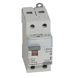 [35093] INTERRUPTEUR DIFFERENTIEL MODULAIRE 2P 25A 30MA HPI 2MOD VIS/VIS 411590 LEGRAND