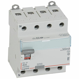 [33233] INTERRUPTEUR DIFFERENTIEL MODULAIRE 4P 40A 300MA A 4MOD VIS/VIS 411685 LEGRAND