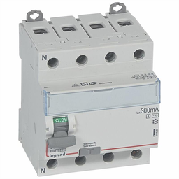 [35114] INTERRUPTEUR DIFFERENTIEL MODULAIRE 4P 63A 300MA AC SELECTIF 4MOD VIS/VIS 411669 LEGRAND