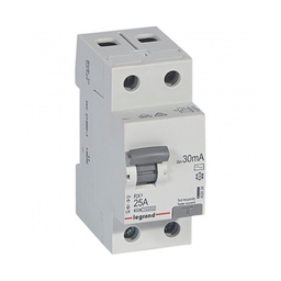 [33242] INTERRUPTEUR DIFFERENTIEL MODULAIRE 2P 25A 30MA AC 2MOD VIS/VIS REF 402024 LEGRAND