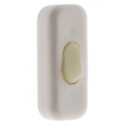 [33285] INTERRUPTEUR 2A UNIPOLAIRE LUMINESCENT BLANC