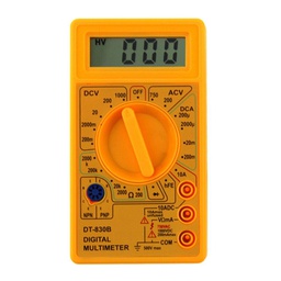 [35165] MULTIMETRE DIFITAL POUR ELECTRONICIEN AACDC/VACDC/OHM/CONDO/TRANSISTOR-HFE CAT I ANDELI DT-830