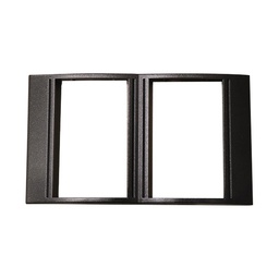 [33555] PLAQUE DOUBLE VERTICALE ANTHRACITE DIAMANT