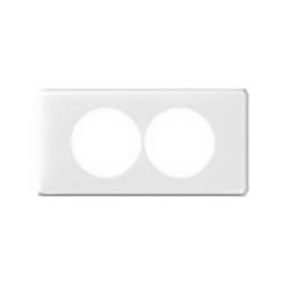 [33644] PLAQUE NEUT 2 P BLANC (SANS PLAQUE
