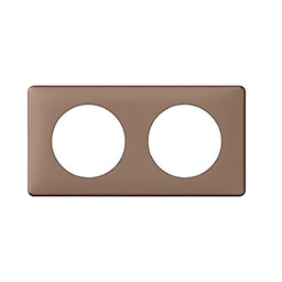 [33648] PLAQUE NEUT 2 P TAUPE (SANS PLAQUE