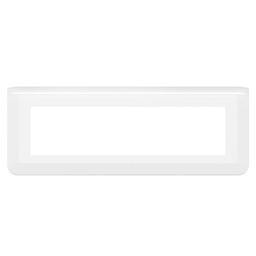 [33665] MOSAIC _PLAQUE 8MOD HORIZONTAL - BLANC