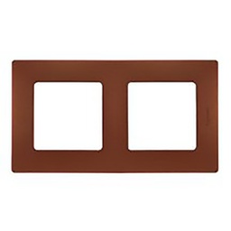 [33695] APPAREILLAGE PLAQUE 2POSTE CACAO NILOE 96718 LEGRAND