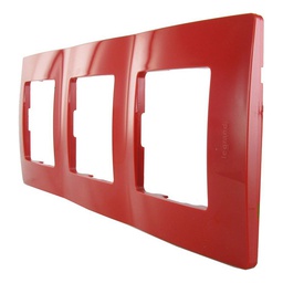[33699] APPAREILLAGE PLAQUE 3POSTE COQUELICOT NILOE 96722 LEGRAND