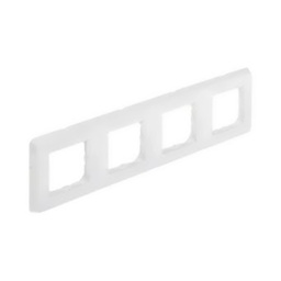 [33711] CARIVA PLAQUE 4POSTES BLANC - LEGRAND
