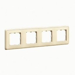 [33712] CARIVA PLAQUE 4POSTES IVOIRE - LEGRAND