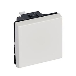 [33781] MOSAIC _POUSSOIR 6A 250V 2 MOD - BLANC