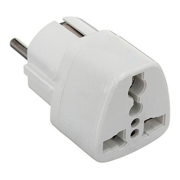 [35207] PRISE ADAPTEUR UNIVERSEL BLANCHE 10/16A 250V 2500W