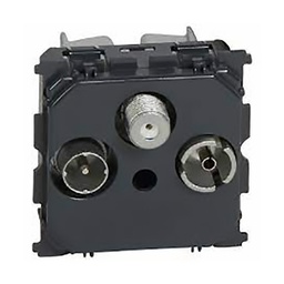 [33886] PRISE TV/RD/SAT (SANS PLAQUE)