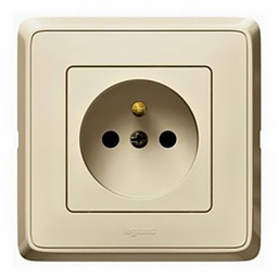 [33912] CARIVA APPAREILLAGE PC ENCASTRE 2P+T 16A IVOIRE - LEGRAND