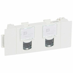 [33923] MOSAIC _PRISE 2XRJ45 CAT.5E FTP 3MODULES BLANC