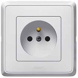[33938] CARIVA APPAREILLAGE PC ENCASTRE 2P+T 16A BLANC - LEGRAND