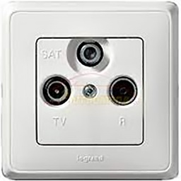 [33939] CARIVA APPAREILLAGE PRISE ENCASTRE SAT TV FM BLANC - LEGRAND