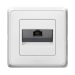 [33940] CARIVA APPAREILLAGE PRISE ENCASTRE RJ45 BLANC - LEGRAND