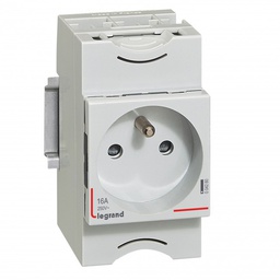 [33949] PRISE DE COURANT MODULAIRE 2P+T 16A 2,5MOD VIS/VIS 004280 LEGRAND