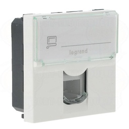 [33958] MOSAIC _PRISE RJ11 2MOD - BLANC