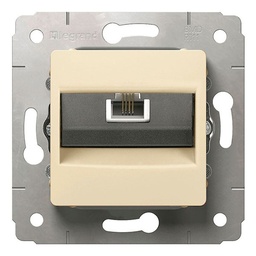 [33962] CARIVA MECAN. PRISE RJ11 IVOIRE 1 MODULE - LEGRAND
