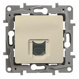[33967] APPAREILLAGE PRISE ENCASTRE RJ45 CAT 6 IVOIRE NILOE 664877 LEGRAND