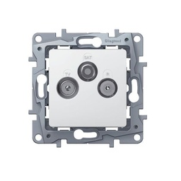 [33970] APPAREILLAGE PRISE ENCASTRE SAT TV FM ARGENT NILOE 96680 LEGRAND