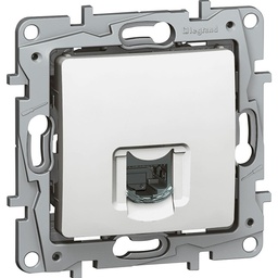 [33974] APPAREILLAGE PRISE ENCASTRE RJ45 CAT 6 BLANC NILOE 664775 LEGRAND