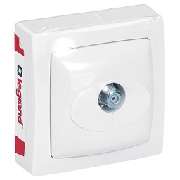 [33991] PRISE TV TYPE F A VISSER APPAREILLAGE SAILLIE - BLANC