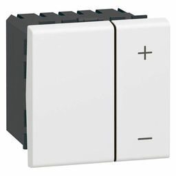 [34031] MOSAIC _INTER VARIATEUR TOUTES LAMPES 2 FILS 2 MOD - BLANC