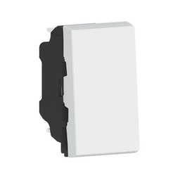 [34035] MOSAIC _BOUTON POUSSOIR INVERSEUR A VOYANT 1 MODULES - BLANC