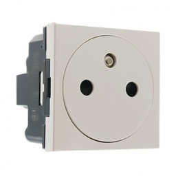 [34045] PRISE DE COURANT 2P+T MOSAIC 2 MODULES AVEC CONNEXION PAR BORNES AUTOMATIQUES - BLANC