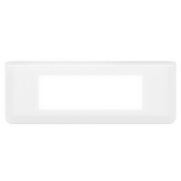 [34055] PLAQUE DE FINITION HORIZONTALE MOSAIC POUR 6 MODULES BLANC