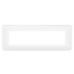 [34056] MOSAIC _PLAQUE DE FINITION 8MOD HORIZ. BLANC