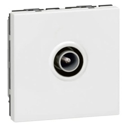 [34068] MOSAIC _MEC. PRISE TV SIMPLE COMPOSABLE - BLANC
