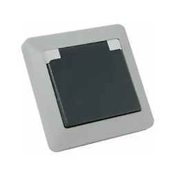 [34108] PRISE 2P+T 16A GRIS VRAC IP44 OPALINE