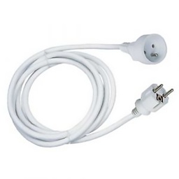 [34153] RALLONGE H05VV-F 3G1.5 5M BLANC