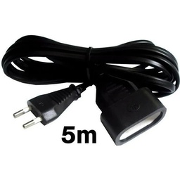 [34159] RALLONGE HO3VVH2-F 2X0.75 NOIR LG : 5 M