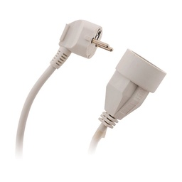 [34165] RALLONGE HO5VV-F 3G1.5 BLANC LG : 3 M