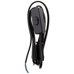 [34174] CORDON INTER POUR LUMINAIRE LG : 1.5 M M NOIR